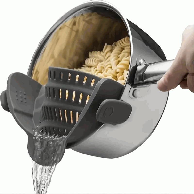 Colino Pieghevole In Silicone Per Pentole - Scolapasta Regolabile Per Pasta E Verdure, Lavabile In Lavastoviglie