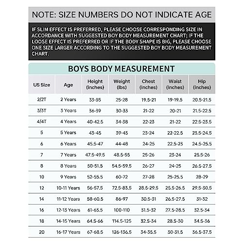 Plavict Boys' Suits Slim Fit 5 Piece, Adjustable Waist, Boys Formal Set Darkblue #TOP5