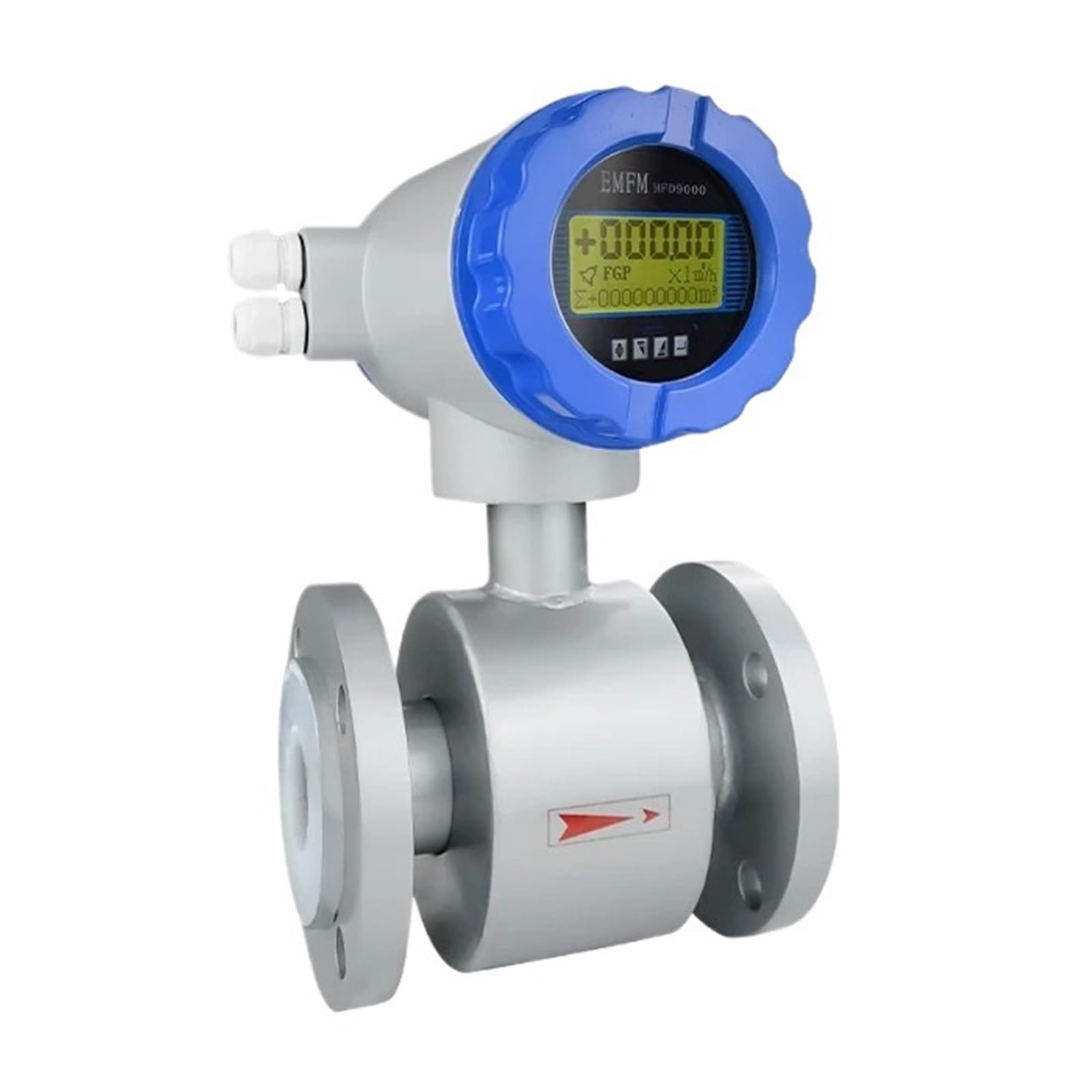 Medidor De Flujo Electromagnético De Alta Precisión del 0,5%, Medidor De Flujo Integrado Electrónico De Agua, 4-20mA (Color : DN20)