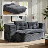 78.7-inch Folding futon Sofa Bed, Full-Size Convertible Sleeper couch Bed, Memory...