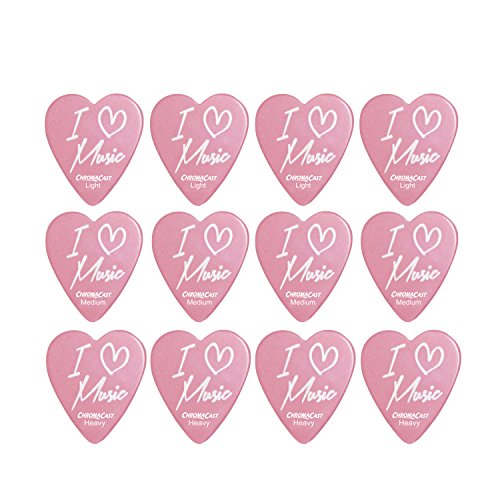 ChromaCast CC-HS-LM-12-PACK "I Love Music" �n�[�g�^�s�b�N ���C�g �~�f�B�A�� �w�r�[�Q�[�W - 12�p�b�N