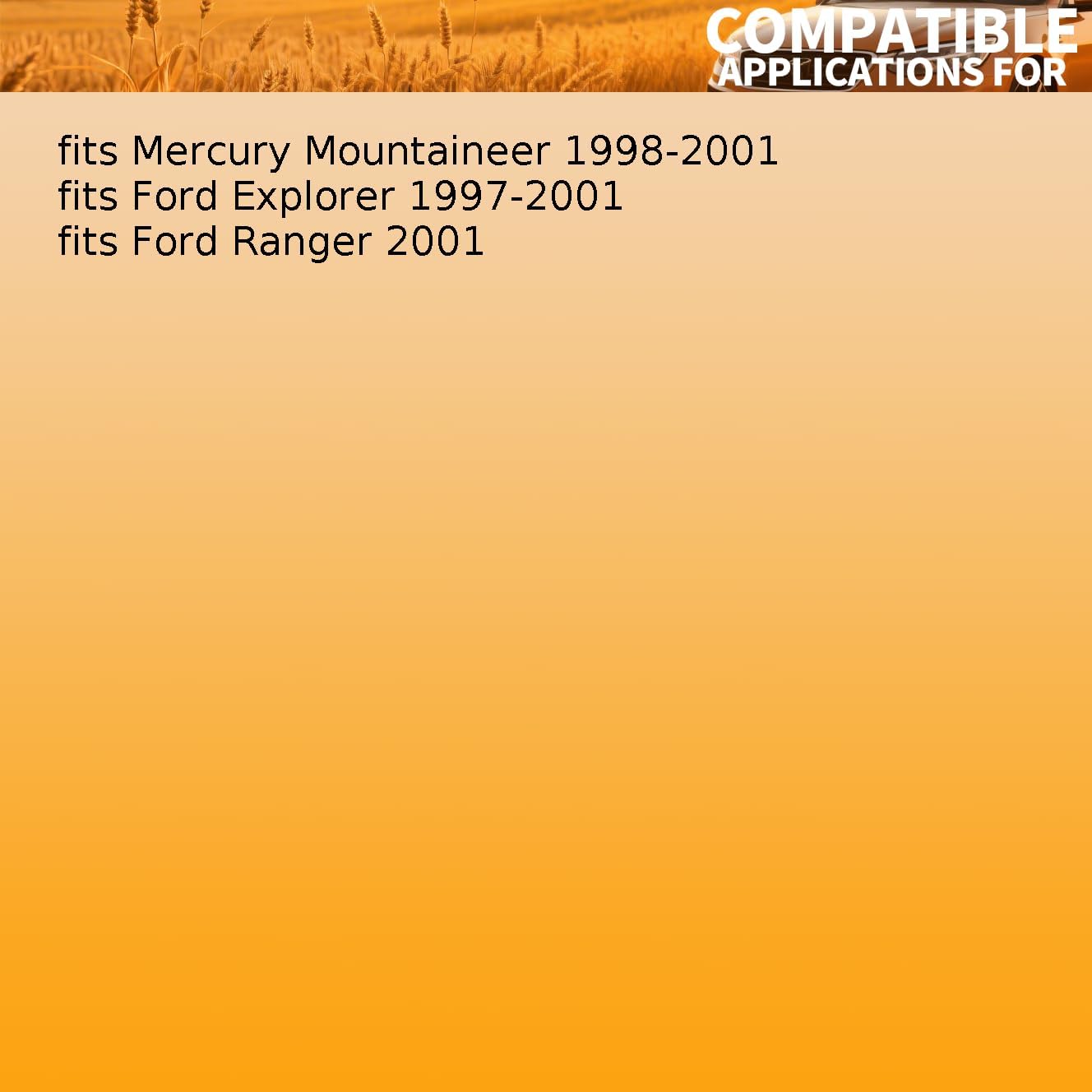 1 X Engine Coolant Thermostat Water Outlet Assembly fits Ford Explorer,Ranger 1997 1998 1999 2000 2001 fits Mercury Mountaineer 1998 1999-2001 Replacement F77Z8A586AE, YU3Z8A586AA