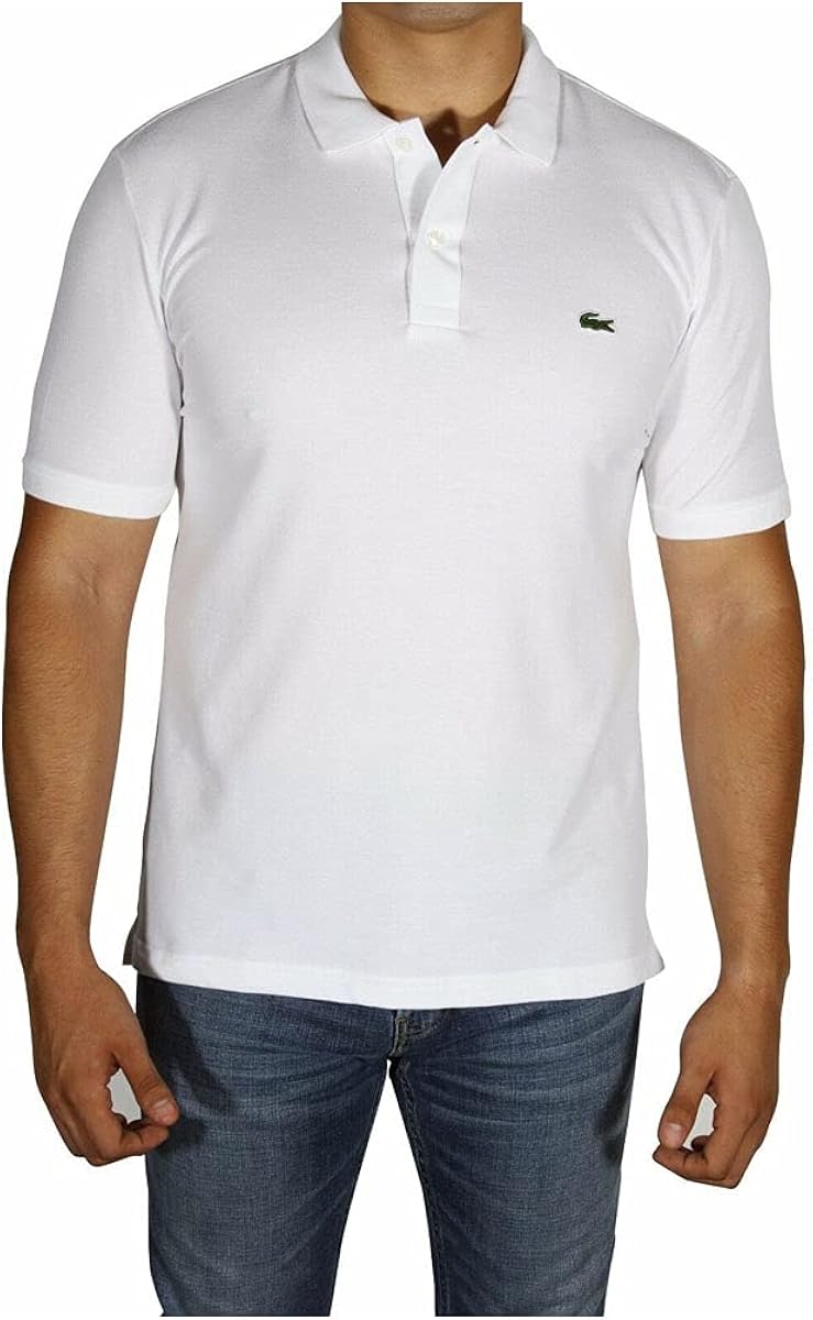 Lacoste mens classic pique slim fit short sleeve polo shirt Clearance