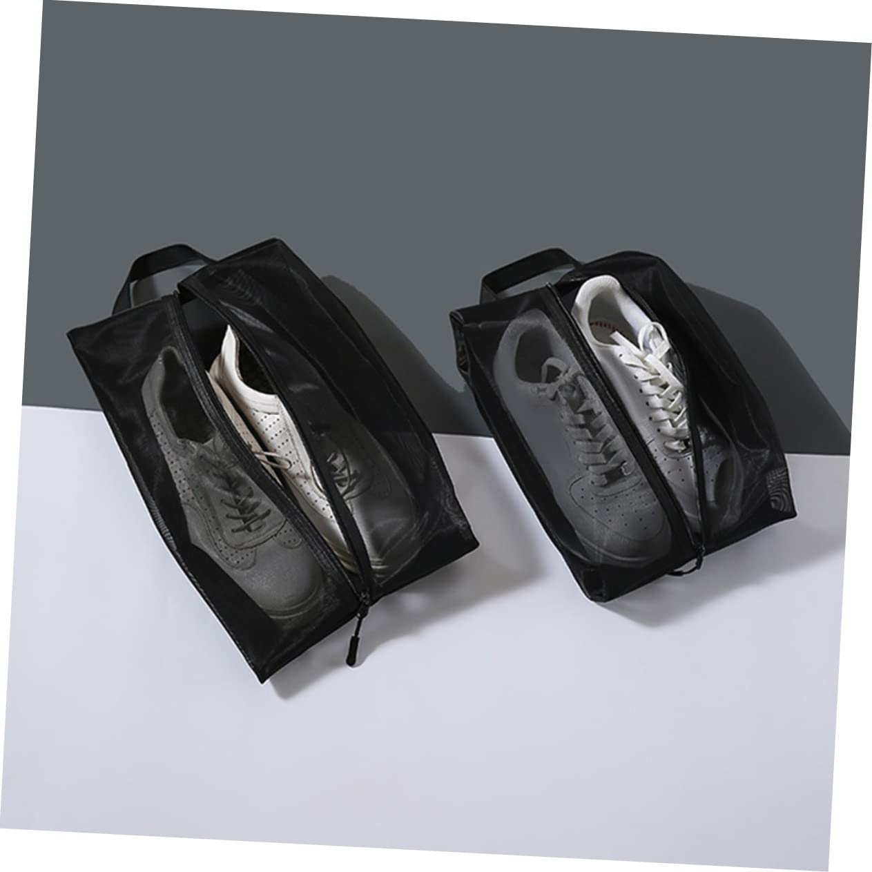 6stücke Tragbare Schuhtaschen Atmungsaktive Mesh Schuhbeutel Für Reisen Organizer Zur Aufbewahrung Von Schuhen Reiseaccessoire Für Ordentliche Gepäckorganisation