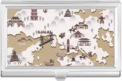 Hong Kong Location Map China Business Card Holder Case Pocket Box Wallet