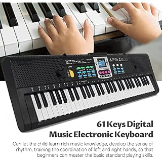 WKLIANGYUANPING Clavier de Piano 61keys Musique numérique Clavier électronique Clavier électrique Piano Piano Piano… - Les Beatles, Paul McCartney, John Lennon, RIngo Starr, George Harrison WKLIANGYUANPING Clavier de Piano 61keys Musique numérique Clavier électronique Clavier électrique Piano Piano Piano… – Image 4
