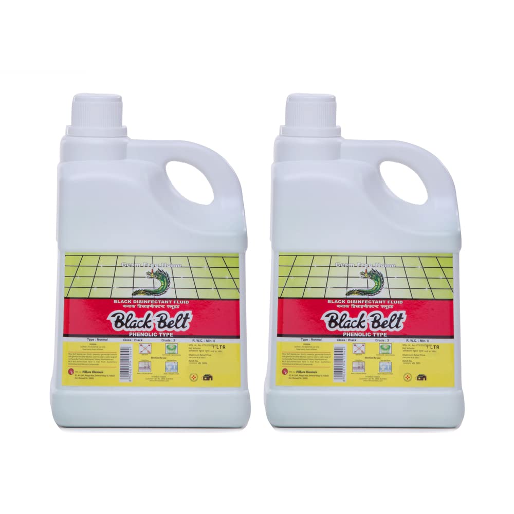 Black Belt Strong Phenyle Pack of 2 (2 * 1 Litre) Amazon.in Health