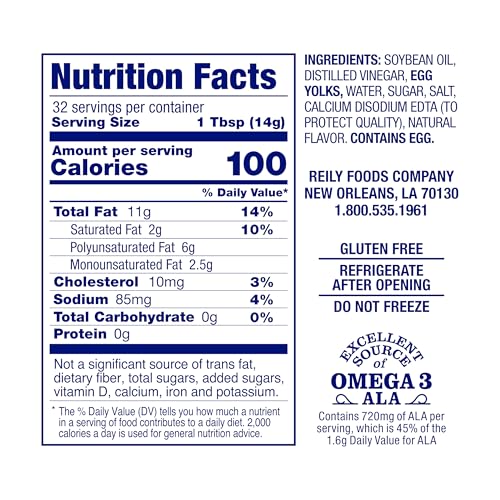 Image of Blue Plate Real Mayonnaise, 16 Fl Oz Jar (Pack of 12)