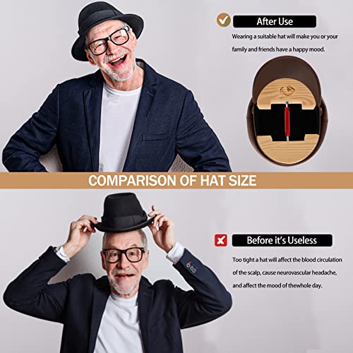 Haibeir Hat Stretcher - Heavy Duty - One Size Fits All Hat & Three Colors Adjust From 6 11/16 To 8 7/8 (Red) #TOP4