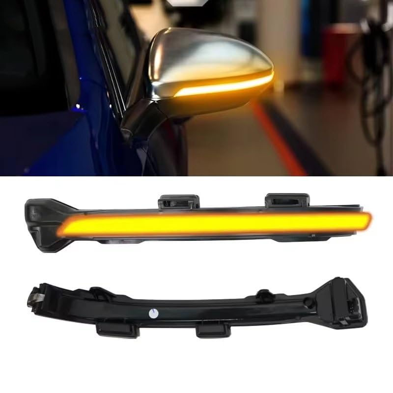 Intermitentes LED dinámicos para Golf 7 retrovisores intermitentes ahumados pack de 2 3