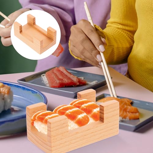 Portasushi de Madera Reutilizable para Servir miniatura 3