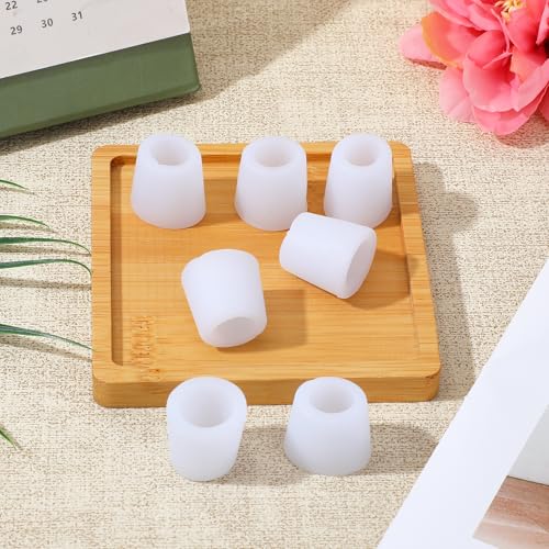 Image of Silicone Toe Sleeves, 24 Pcs Pinky Toe Protectors Women Toes Cushions for Small Hammer Toes and Fingers Blisters Calluses Pain Relief Reduce Rubbing