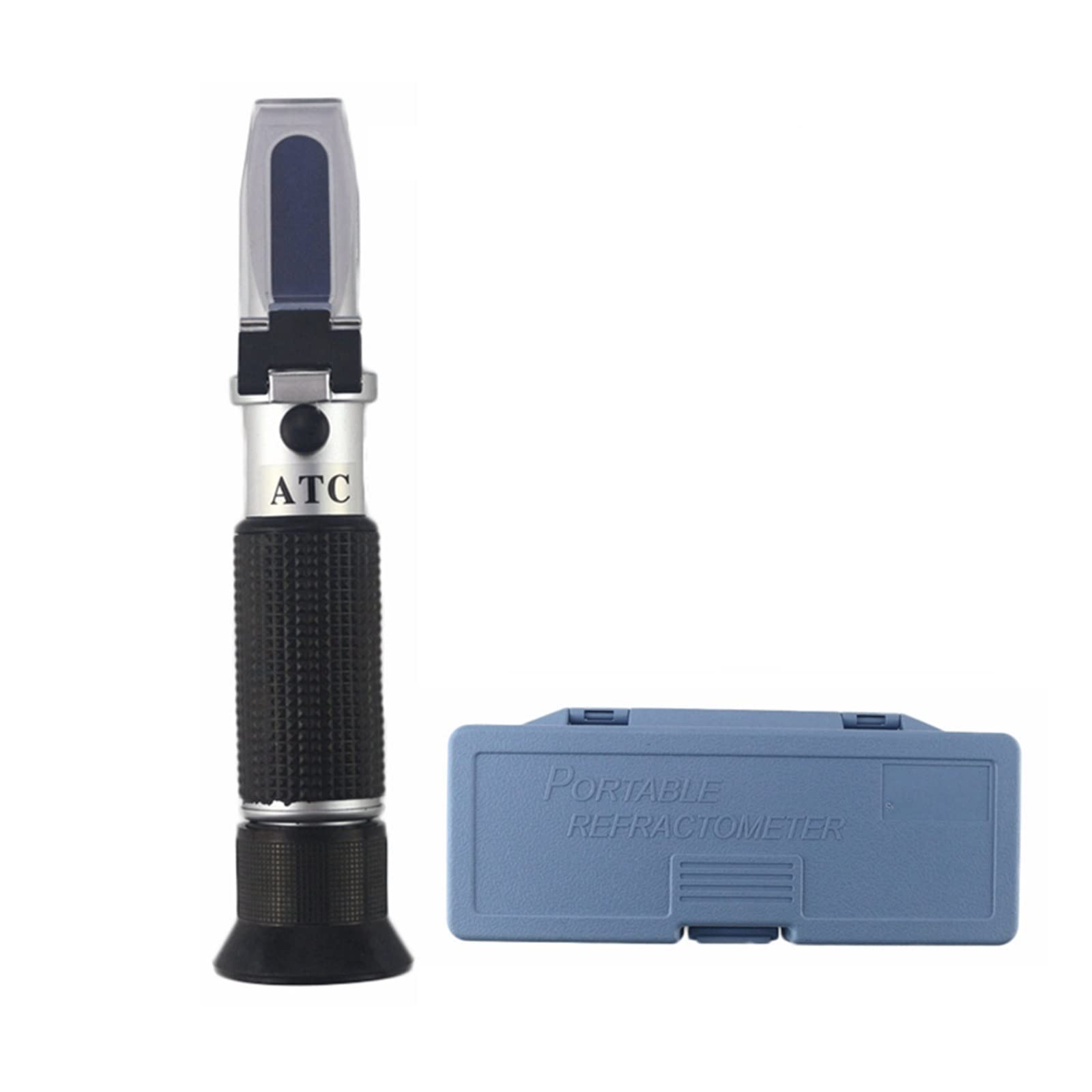 CUDTAPI Salinity Refractometer Sea Salinity Meter ATC Salt Water Concentration Aquarium Handheld Mariculture Breeding Gravimeter(With BOX)