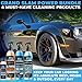 Flowgenix Grand Slam 4-Pack Includes Waterless Car Wash Spray + Instant Car Scratch Remover Repair + Streak Free Window and Glass Cleaner + All Purpose Cleaner for Auto Detailing, 2 Microfiber Towels
