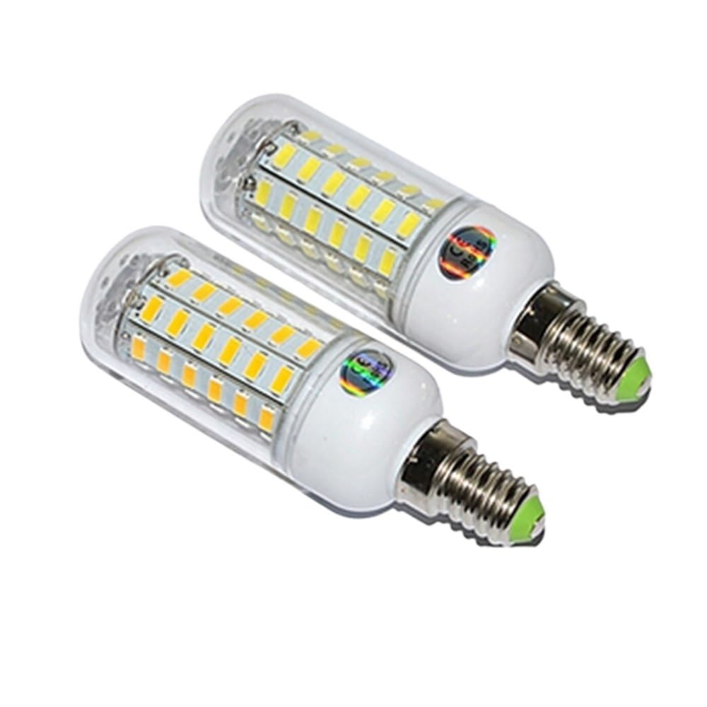 NXCVBNKZJ KJXP Lighting, Pack of 6, Led Corn Bulb Lamp AC220V E14 5730 3W/4W/5W/7W/9W Led Spotlight Bulb(Warm White,E14 48LED)