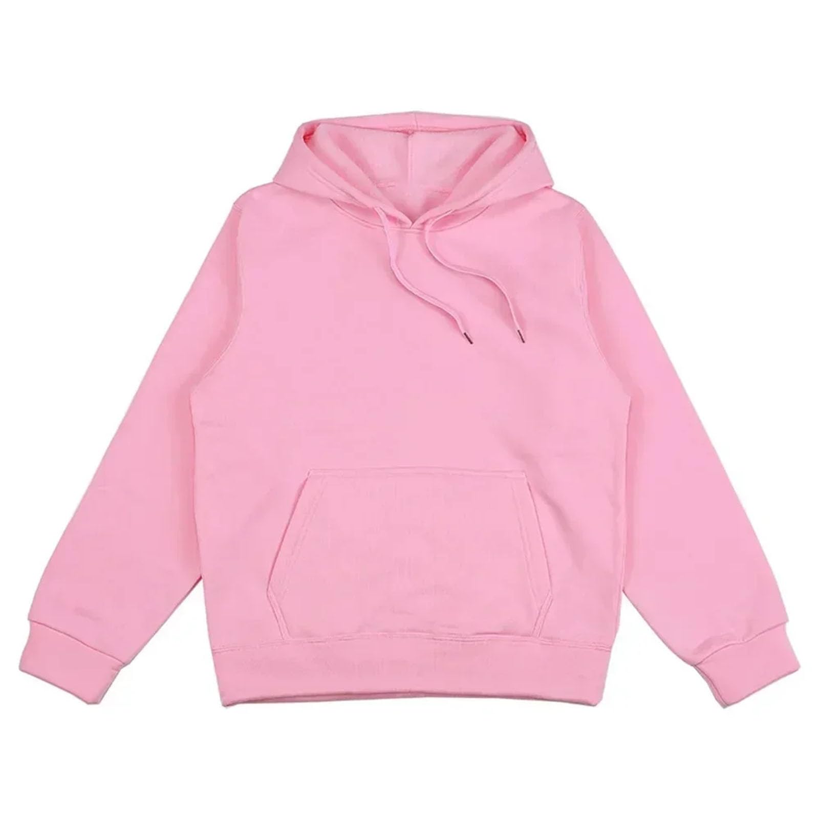 Inverno Donna Felpa Moda Tinta Unita Felpa Con Cappuccio Hip Hop Pile Pullover Street wear