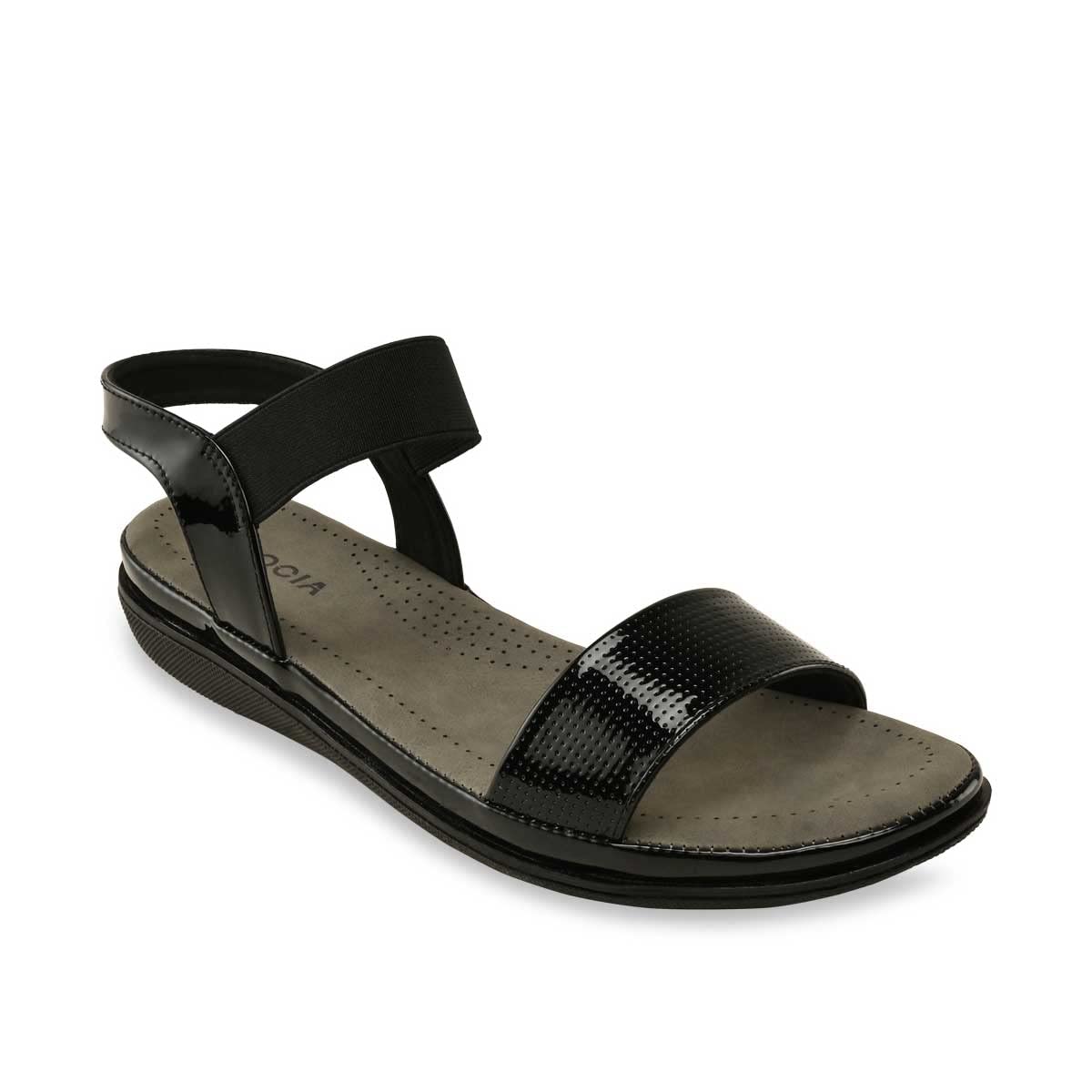 Rocia Black Women Comfort Flat Sandals (B0B3HYN251) Amazon Price History, Amazon Price Tracker