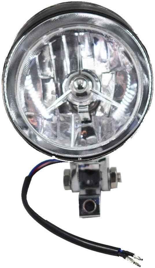 LABLT Motorcycle Headlights Aluminum Visor Chrome Head Light Replacement for Sportster XL Dyna Softail Bobber FXR FXST Chopper Bobber Custom