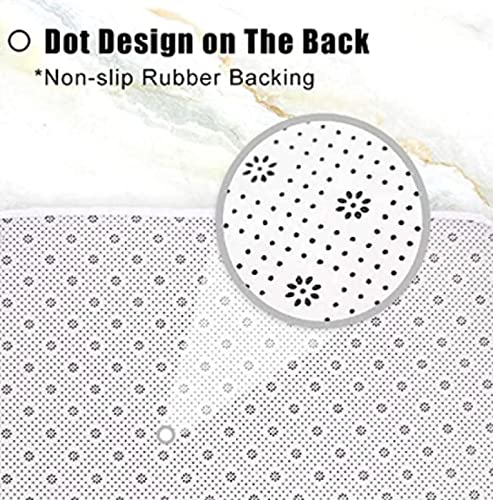 daogefi Badezimmerteppich Set 3 Teiliges rutschfest Badematte Set Bambus Badgarnitur rutschfest Badezimmer Weich… – Bild 4