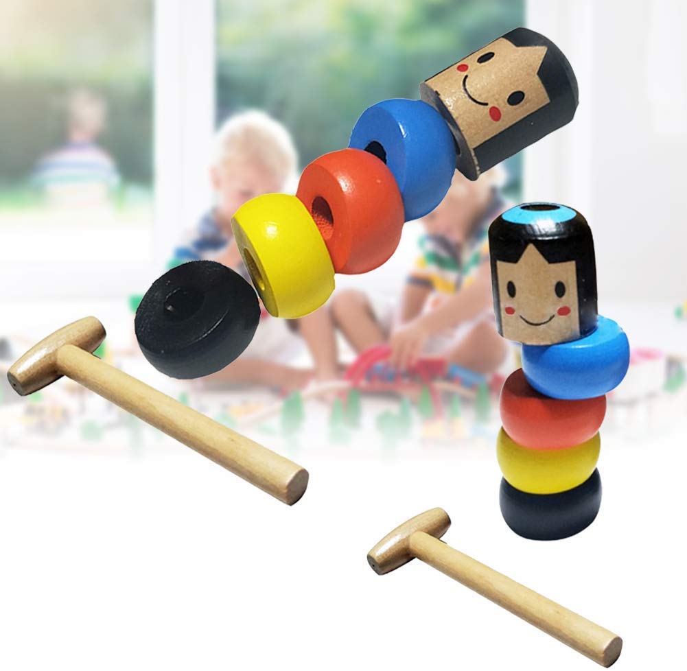 Buy ZITOOP Unbreakable Wooden Man Magic Toy, Stubborn Wood Man Magic Tricks Props Toys Magia