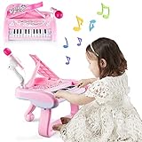 Instrumento musical de alta calidad: Este piano de juguete está fabricado con material de alta calidad y resistente.Comprometido con el desarrollo de la inteligencia del bebé.También tiene bordes redondeados y curvas suaves para evitar posibles daños. Resistente y no tóxico, seguro para los bebés. Es muy fácil de desmontar y montar, y se puede jugar fácilmente en casa o en el exterior.