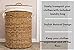 BIRDROCK HOME Seagrass Laundry Hamper with Lid & Liner - Handwoven Round Basket with Handles for Laundry/Dirty Clothes - Organizer, Storage, Shelves, Bin in Bathroom, Bedroom & Laundry Room - Natural