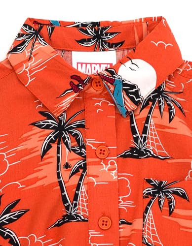 Image of Marvel Spider-Man Matching Family Button Front Hawaiian Shirt