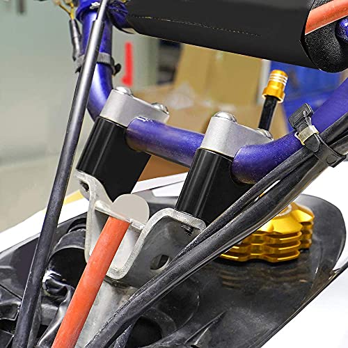 Nicecnc Black 1.5" Handlebar Riser Clamp Compatible With Yamaha Raptor 700 2013-2019 2020 2021 2022 2023, 700R 2016-2020 2021 2022 2023, 700R Special Edition 2013-2016, 2018-2023 #TOP5