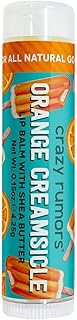 Crazy Rumors Orange Creamsicle Lip Balm. 100% Natural, Vegan, Plant-Based, Made in USA (1-Pack)