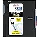 Five Star Advance Spiral Notebook + Study App, 3 Subject, College Ruled Paper, 11" x 8-1/2", 150 Sheets, With Spiral Guard and Movable Dividers, Black, 1 Count (73132)