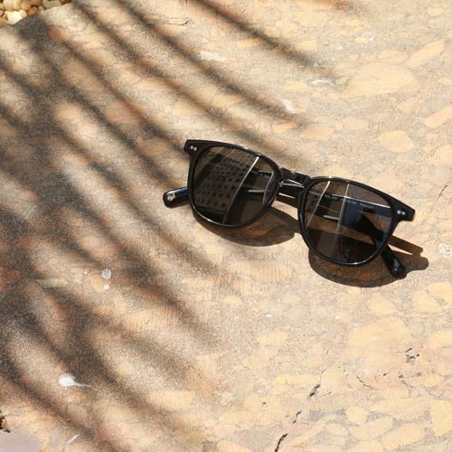 Image of CARFIA Retro Cool Acetate Polarized Sunglasses for Men UV Protection, Outdoor Fashion Driving Eyewears Male Square Sunnies