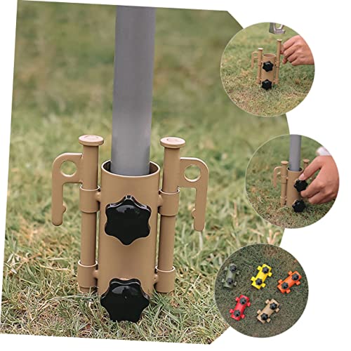 ABOOFAN 4 Stück Baldachinstangen-Fixierer Robuster Schirmständer Metallklammern Outdoor-Tipi Outdoor-Regenschirm-Klemmhalter Tierfiguren Camping Baldachinstange Festes Rohr Zelt – Bild 3