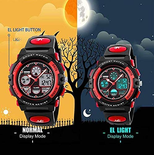 V2A Watch for Boys Age 7 and above Analogue-Digital Shock Resistant Alarm Calender Water Proof Sports Watch for Boys Age 7 to 16 Years - Image 4