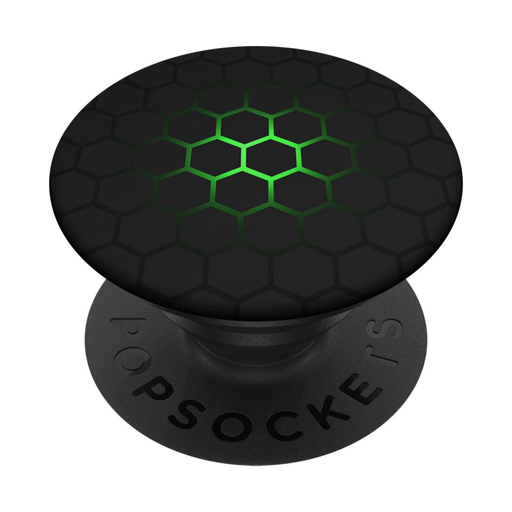 Black Green Phone Grip Button Pop Out Holder Black and Green PopSockets Adhesive PopGrip