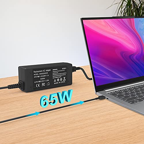 Universal 65W Usb C (2 Tips) Ac Adapter Laptop Charger Compatible With Lenovo Thinkpad Yoga 13,X1 Carbon, Chromebook,Flex 14,T430 T440 T440S T440P T460S T560 E440 E550 E560 Adlx65Nlc3A Power Cord #TOP6