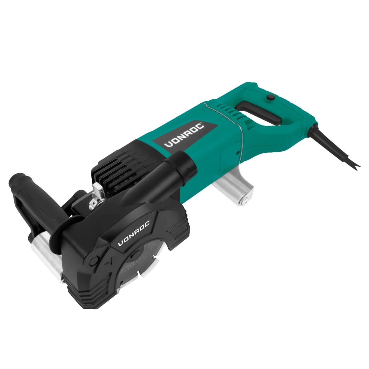 VONROC PRO Rozadora de paredes - 2400W -150MM - Cuchilla 3 en 1 - Incl. Adaptador para aspiradora