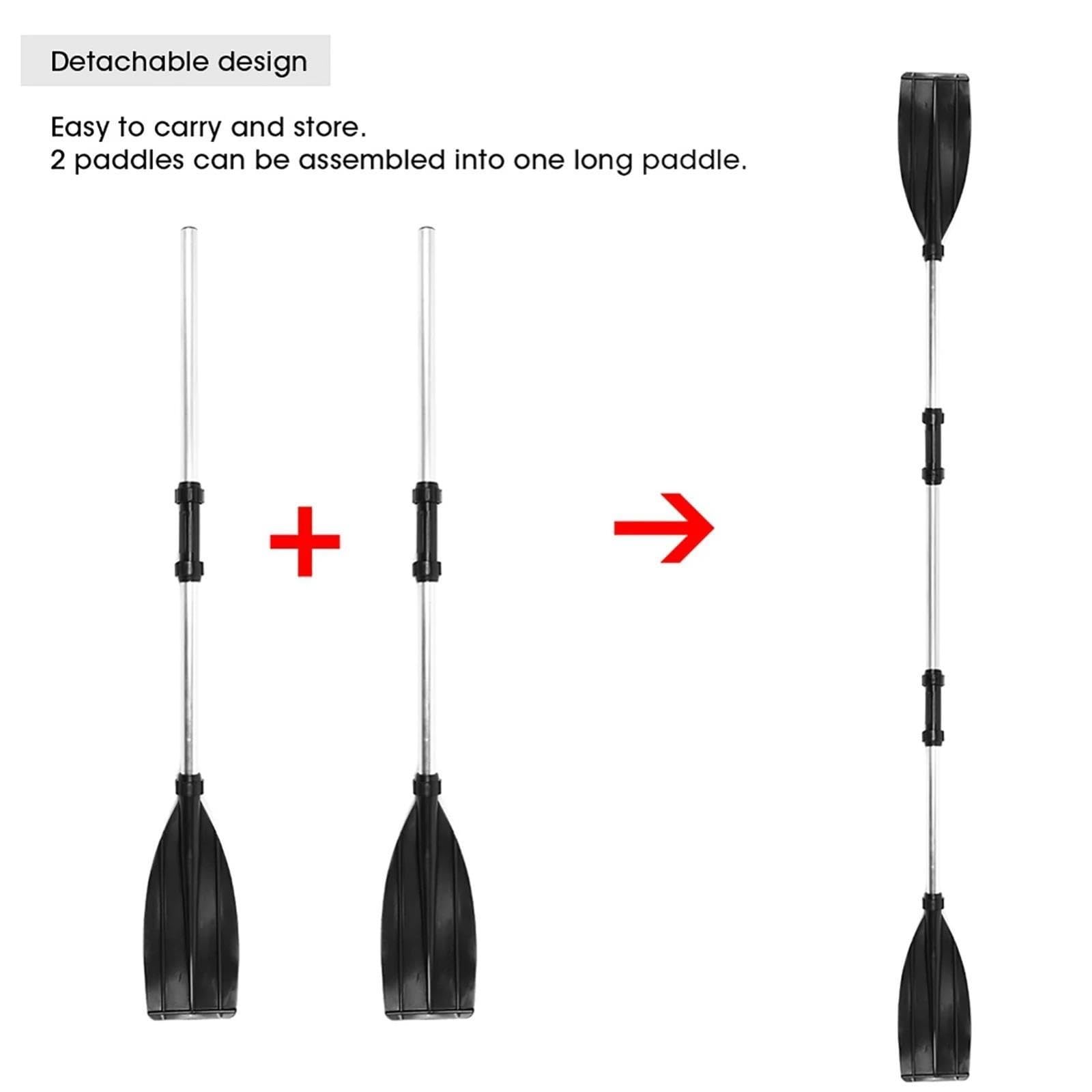 Pala De Kayak Remos a Flote Desmontables de Aluminio 125 cm
