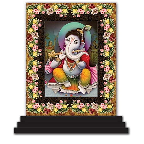 Figurine Ganesh ji 3513 pour tableau de bord de voiture et temple maison
