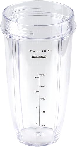 Miniatura 8 de Nutri Ninja, tazas de Tritan de 24 onzas con tapas Sip & Seal. Licuadoras serie Auto IA compatibles con BL480, BL490, BL640, y BL680, 2 unidades