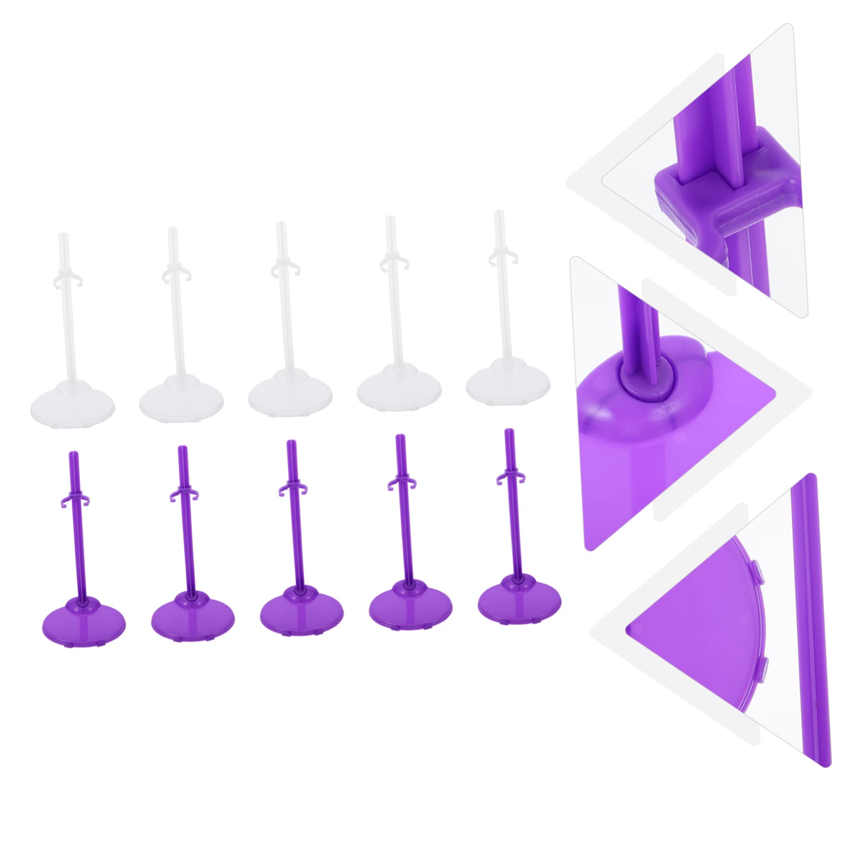 BESPORTBLE 20pcs Doll Display Holder Wedding Doll Stands Resistant Stable Stand for Safe Storage