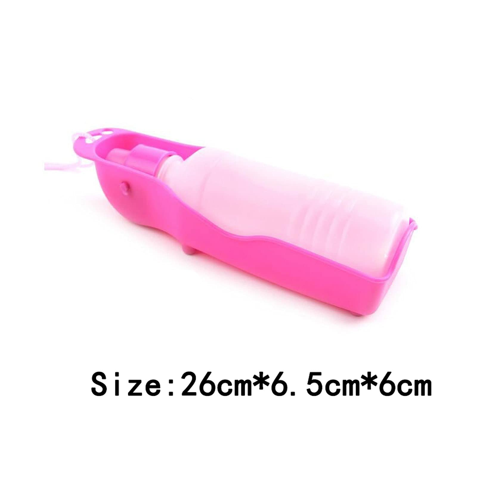 RTHGTFGW Comedero Perro Dog Pet Travel Agua Botella Agua Dispensador Plástico Plástico Cat Botura Alimentador Portátil Al Aire Libre Perrito Puppy Bowder 500ml (Color : Red)