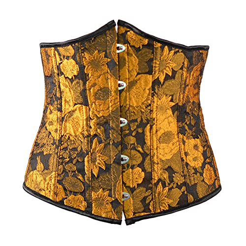 Corset sous la poitrine pour femme avec imprimé floral style Renaissance
