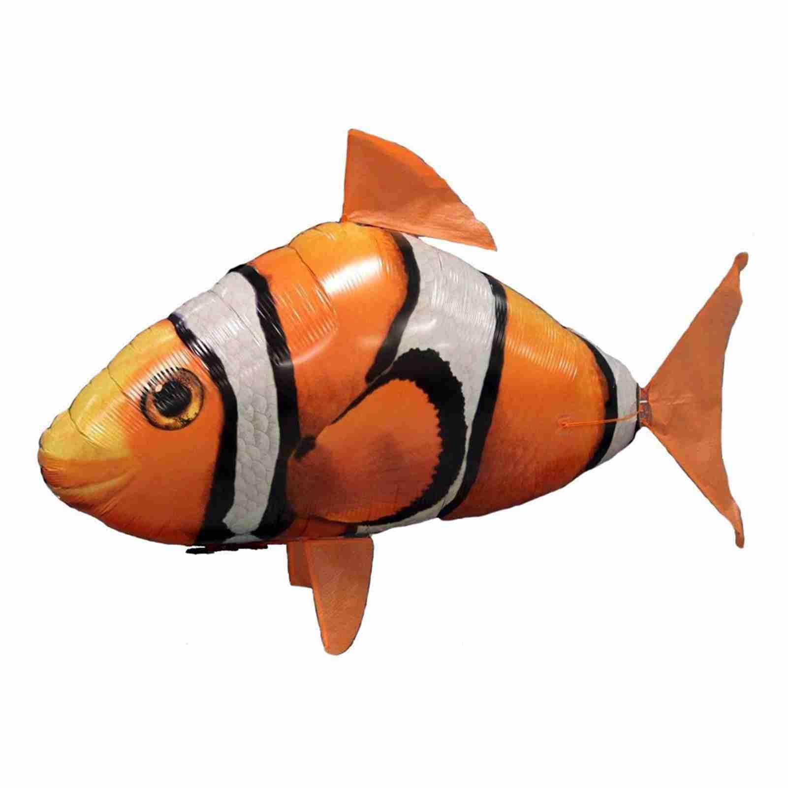 Generic Remote Control Flying Toy, Inflatable RC Balloon Clownfish with Up Down Movement for Indoor Party Family Fun (orange clownfish)