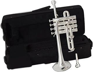 Student Brass Trumpet Professional Bb Trumpet Brass Gold Lacquer Surface Trumpet Bb Tone Trumpet (Color : Silver)
