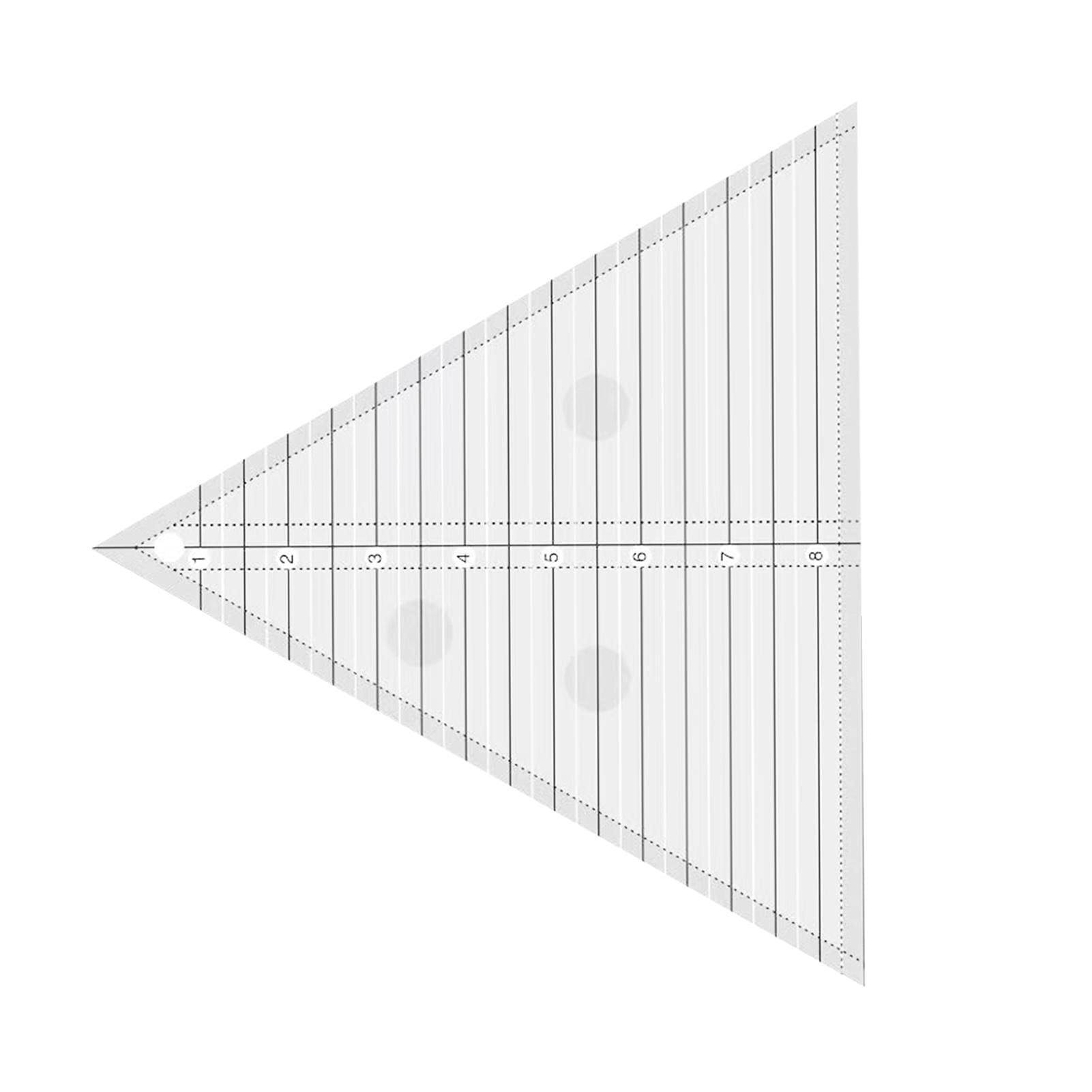 Luckxing A 60 Degree Equilateral Triangle Quilting Ruler,Grids 60-Degree Equilateral Triangle Quilting Ruler Template, Transparency Sewing Patchwork Ruler