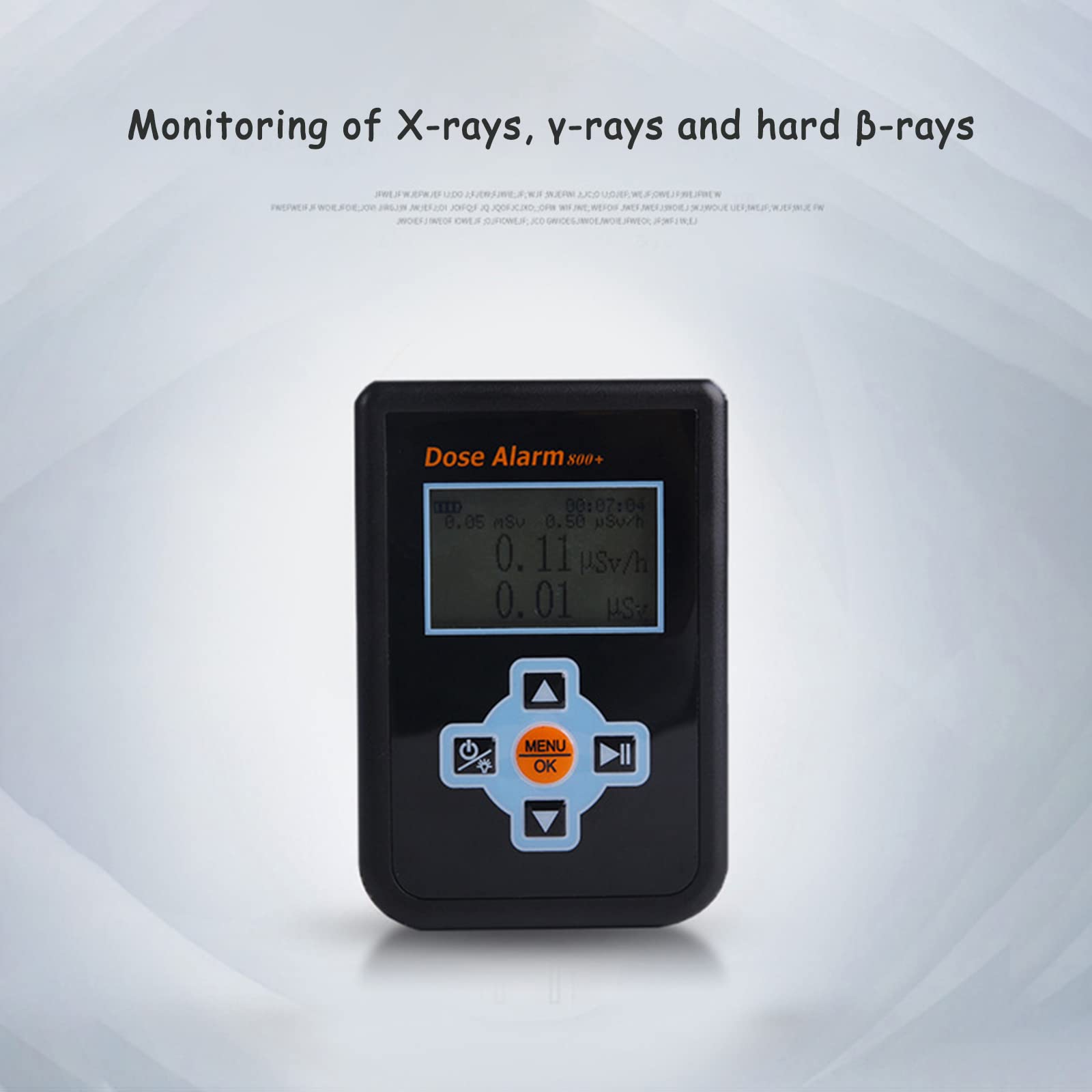 Contador de radiación nuclear, dosímetro personal, medidor EMF, medidor LCD, medidor radiactivo, herramienta de mármol, detector de radiación, todas las frecuencias, contador de radiación nuclear