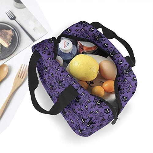 Msguide Haunted Mansion Insulated Lunch Bag Leakproof Cooler Lunch Box For Men Women Adult - Reusable Thermal Tote Bag For Office Work School Picnic Beach #TOP4