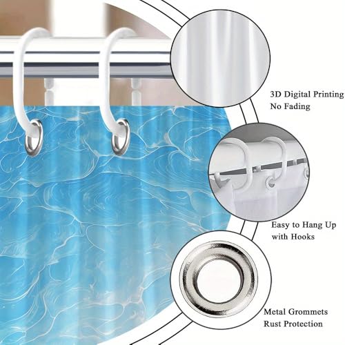 Rideau de douche lavable anti-odeur pour éviter l'humidité