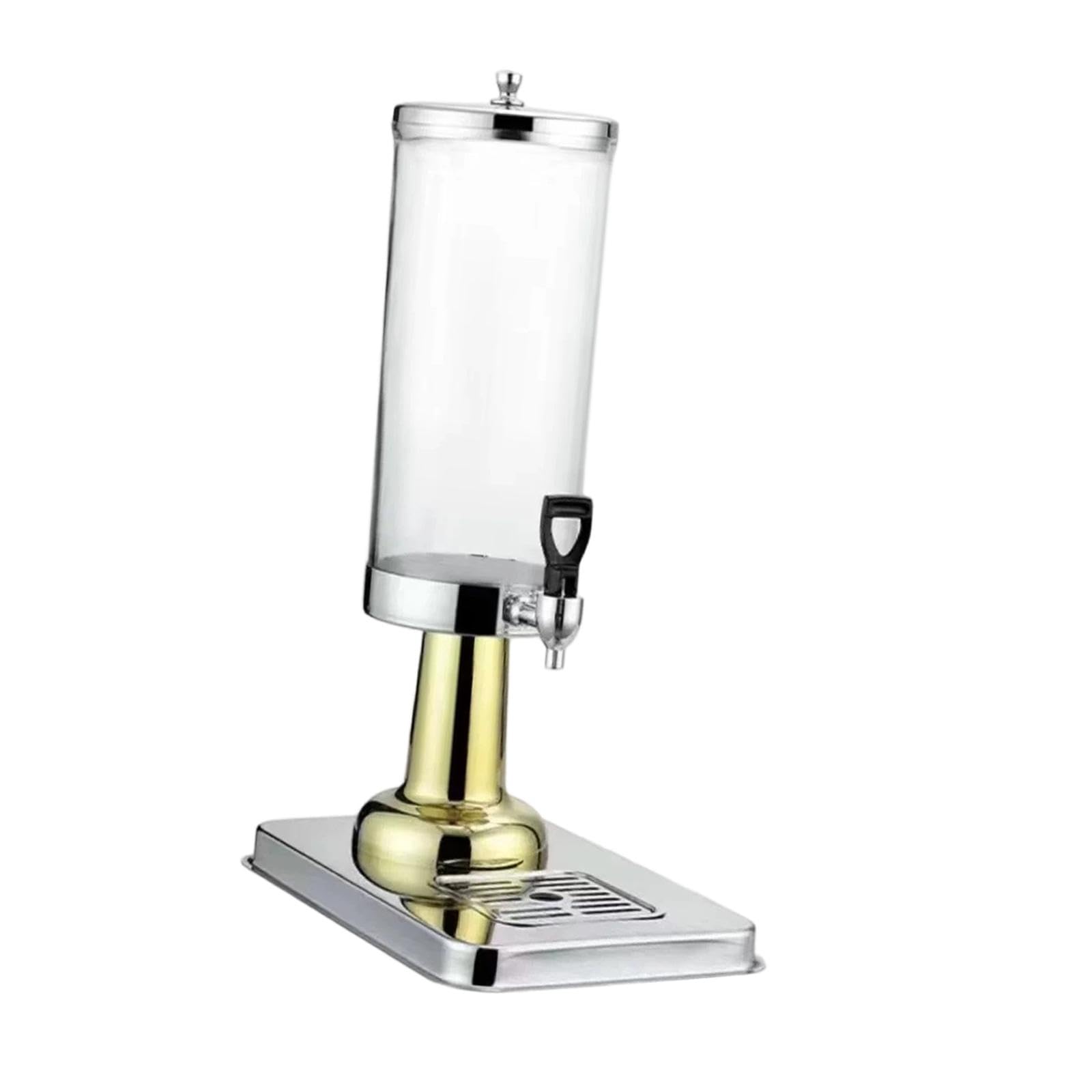 rockible Dispensador Automático de Agua Caliente Y Fría con Bandeja Antigoteo, 3 litros, para Restaurantes, Oro, Individual