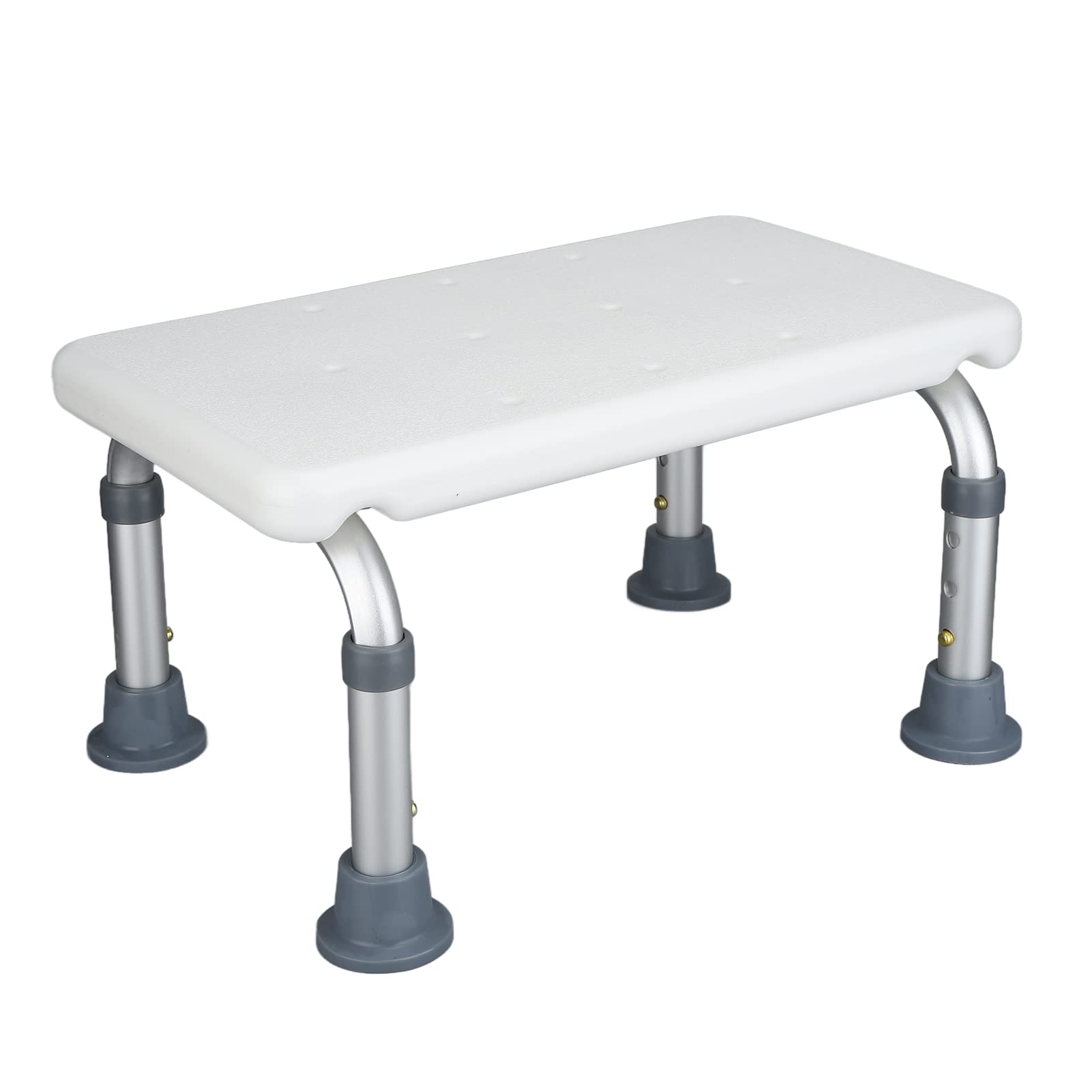 Cryfokt Asiento de Ducha Taburete de Baño Antideslizante con Ajustable para Bebés Mayores, Banco de Ducha con Ventosa Antideslizante para Varios Tipos de Cuerpo